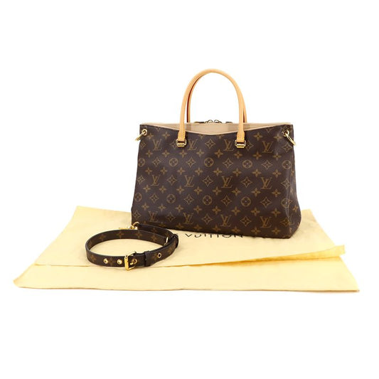 Louis Vuitton Monogram Pallas 2way Hand Shoulder Bag Dune M50066 Gold Hardware