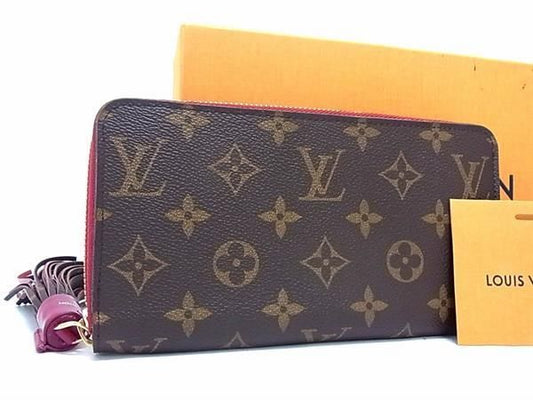 Louis Vuitton M62256 Monogram Zippy Wallet Tassel Round Zipper