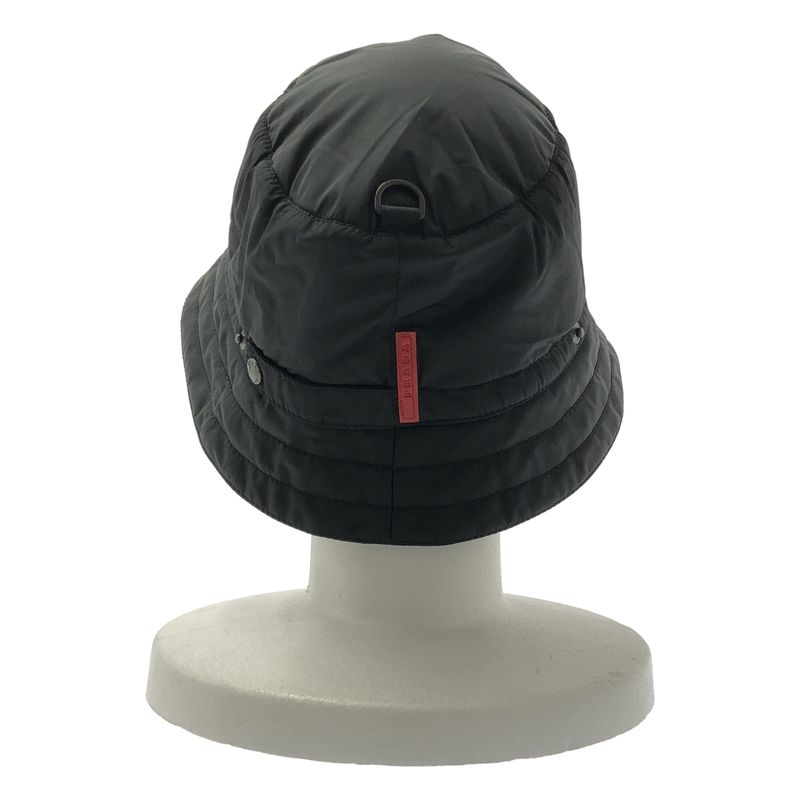 Prada Sport - Nylon Logo Cotton Bucket Hat - Hat - Black - Women's