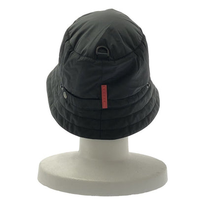 Prada Sport - Nylon Logo Cotton Bucket Hat - Hat - Black - Women's