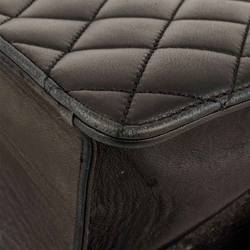 Chanel Matelasse Chain Shoulder Bag Lambskin Black Gold Hardware 8 Digits 14