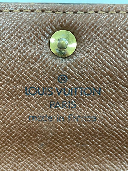 Louis Vuitton Monogram Pochette Portmonnaie Cles Di Long Wallet M61726 Brown
