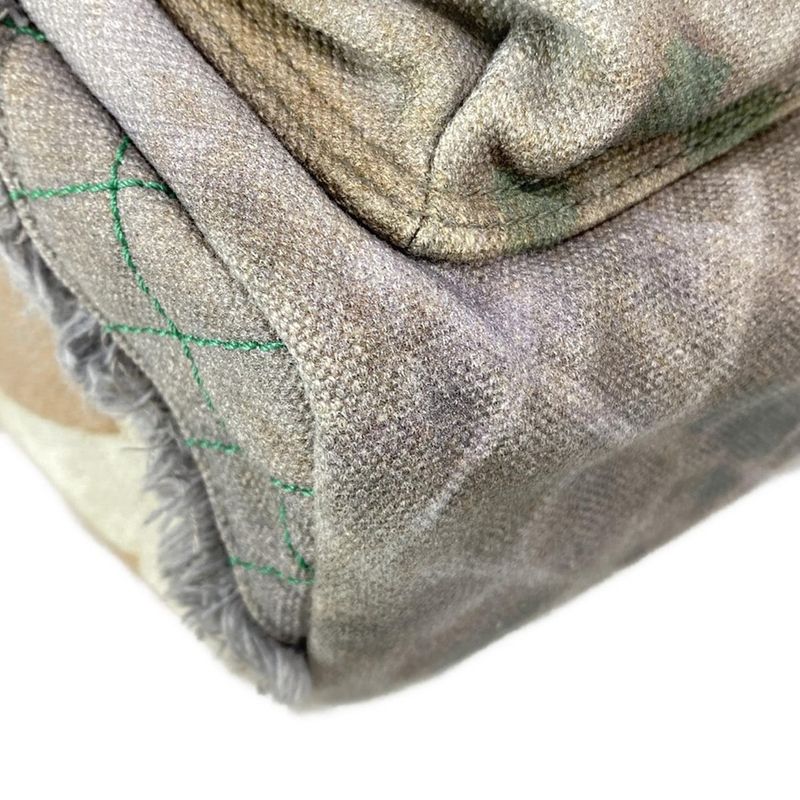 Chanel Backpack Sac Graffiti Canvas Backpack A92352 Grey X Beige X Multi