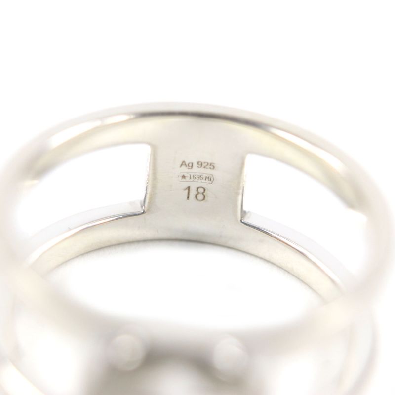  Gucci 797031 Interlocking G Wide Ring Ag925 Current Item Rings Silver 18 Size