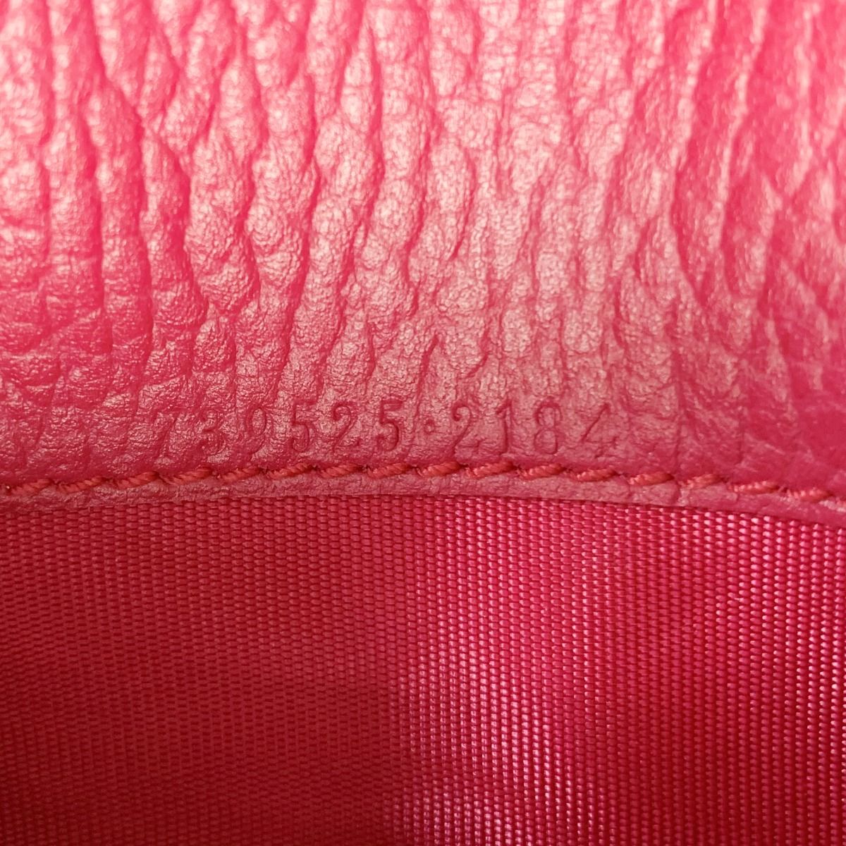 Gucci Leather GG Amarant 739525 Black Card Case with Bag