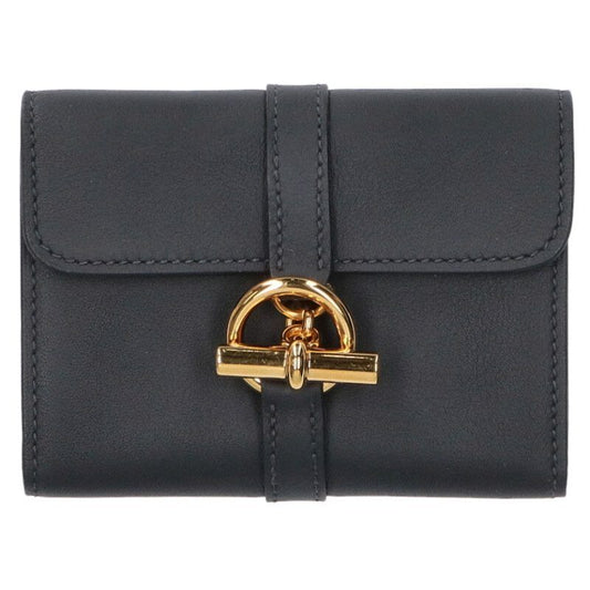 Hermes Glenan Compact W Engraved Ghardware Coin Case Men's