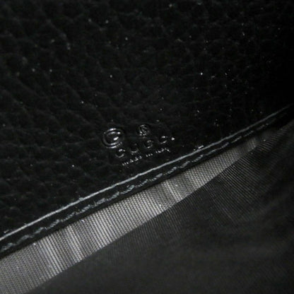 Gucci 615524 Leather Interlocking G Grained Accordion Closure Long Wallet With