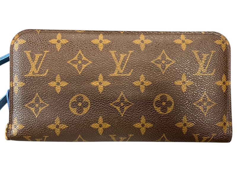 2543 Louis Vuitton Long Wallet Portefeuille Antholite Monogram Petrol Blue