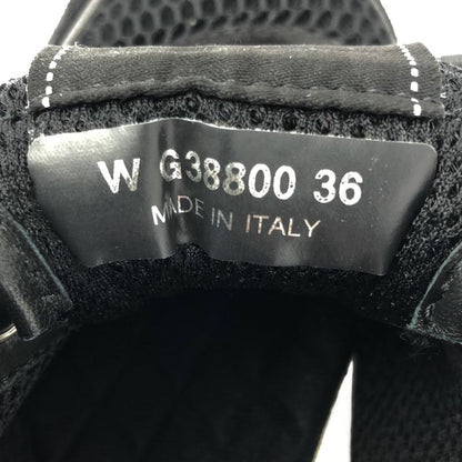 Chanel - Coco Mark Leather Paneled Low Cut Sneakers - 36 - Black - Women's