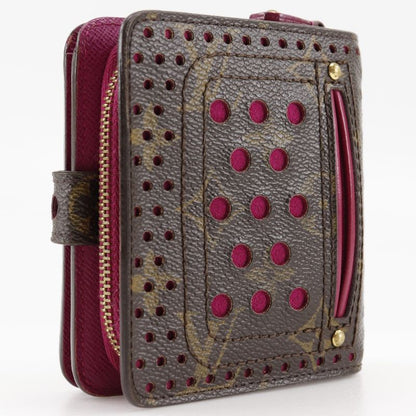 Louis Vuitton Compact Zip Monogram-perfo M95188 Monogram Canvas Fuchsia
