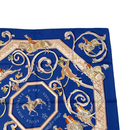 Hermes Scarf Silk Carre 90 Ecole Portugaise D'art Equestre Portuguese Equestrian