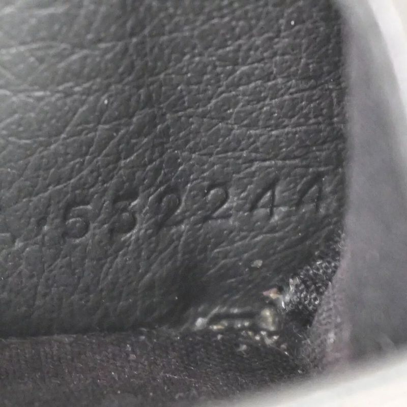 Balenciaga Wallet Trifold Wallet Mini Wallet Gray Leather 67bs134