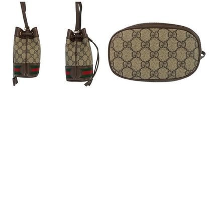 Gucci Ophidia Brown Gold Hardware GG Supreme Canvas/leather 550620 Shoulder Bag