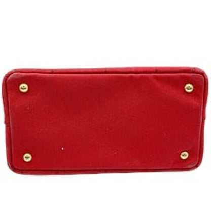 Prada Canvas Tote Canapa Tote Bag Prada Red