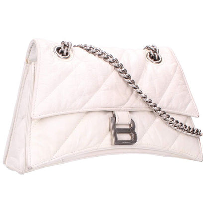 Balenciaga 716351 Crush Chain Bag Quilted Chain Strap Shoulder Bag Women's Small