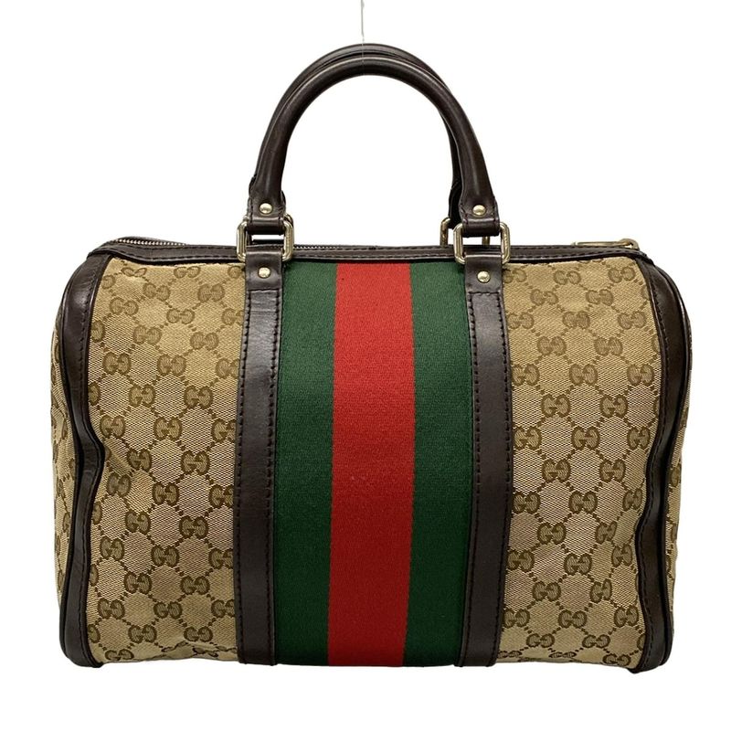 Gucci Handbag GG Patternsherry (web) 247205 Dark Brown X Beige X Multi Mini