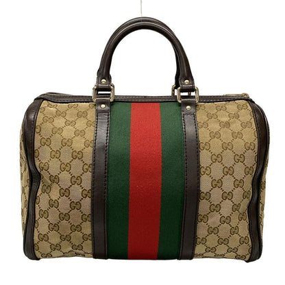 Gucci Handbag GG Patternsherry (web) 247205 Dark Brown X Beige X Multi Mini