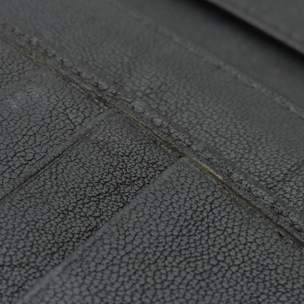 Bottega Veneta Long Wallet Intrecciato Leather Black X Brown X Khaki Black