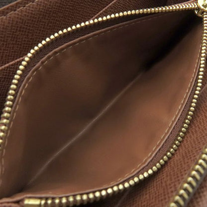 Louis Vuitton Long Wallet Portmonnais Zip Monogram Canvas Monogram Gold