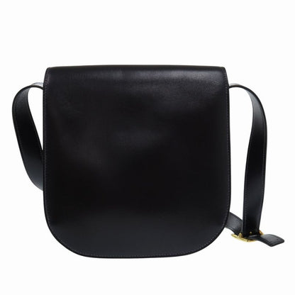 Hermes Vintage Box Calf Black Shoulder Bag Black 0816hermes