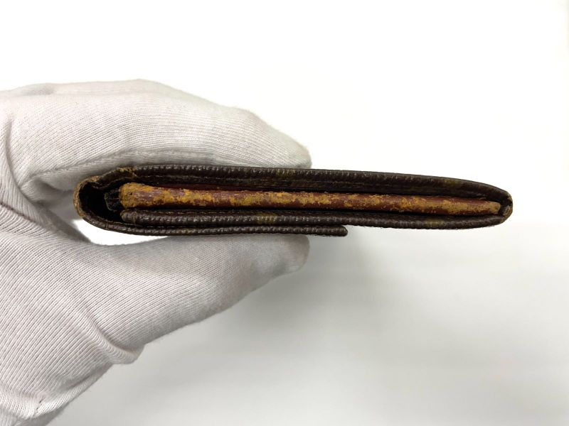 Louis Vuitton Monogram Long Wallet Brown Made In France