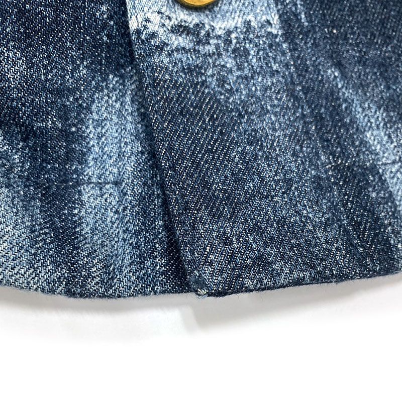 Louis Vuitton Short Sleeve Salt Print Denim Short Sleeve Shirt XL Indigo