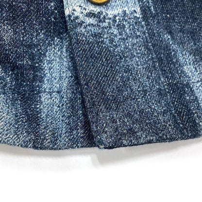 Louis Vuitton Short Sleeve Salt Print Denim Short Sleeve Shirt XL Indigo