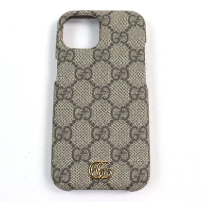Gucci 763787 GG Supreme Canvas Current Ophidia GG Logo Iphone 15 Case Beige