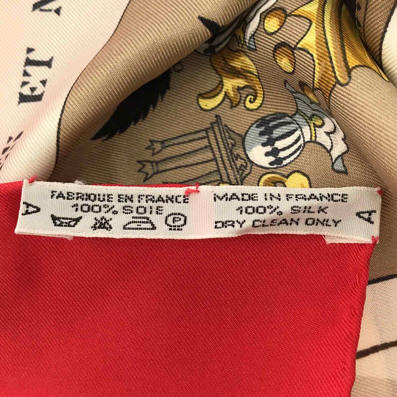 Hermes Carré 90 Chiffres ET Monogrammes Annee Drawings And Symbols Silk Scarf