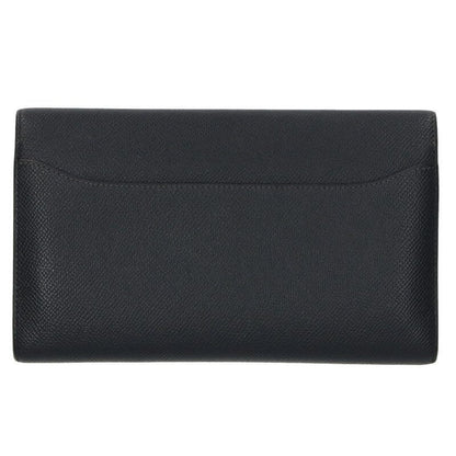 Hermes Constance Long □R Engraved Svhardware Vaux Epson Wallet Men's