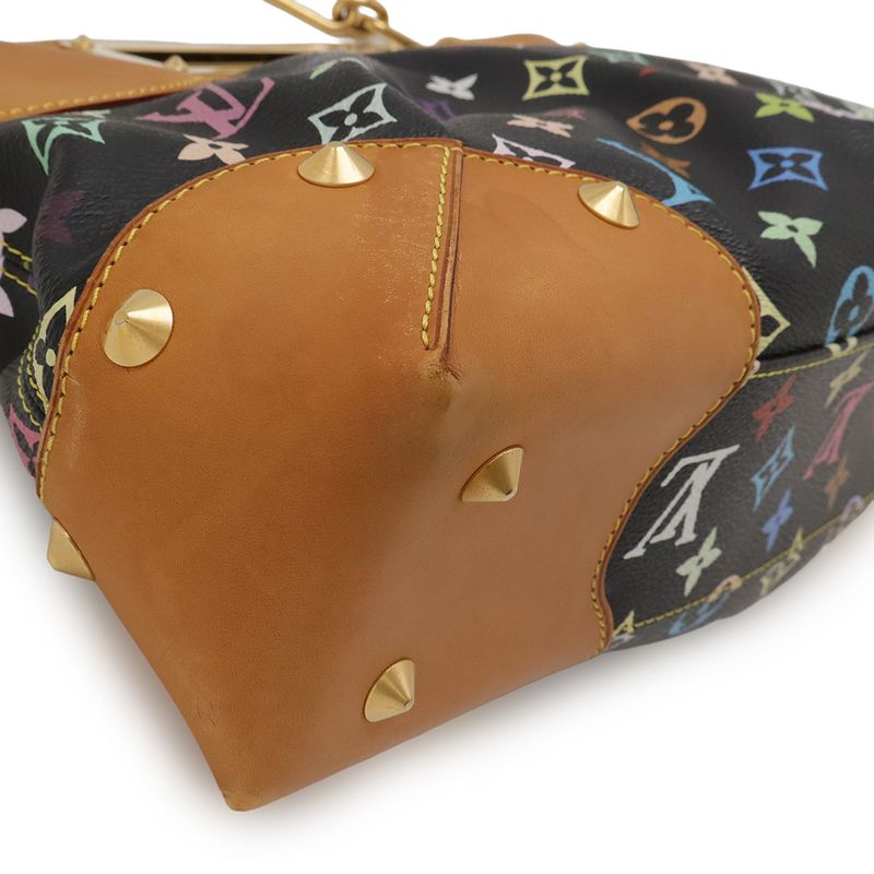 Louis Vuitton Monogram Multicolor Judy MM Handbag 2WAY Shoulder Bag Noir Black