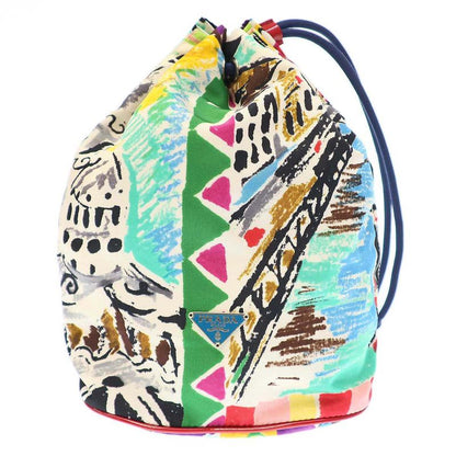 Prada Draw String Bag Graphic Design Draw String Ring Bag Pouch Mix