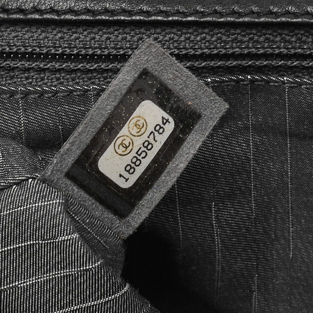 Chanel Shoulder Bag Matelasse Pearl Coco Mark Chain Shoulder Lambskin Black