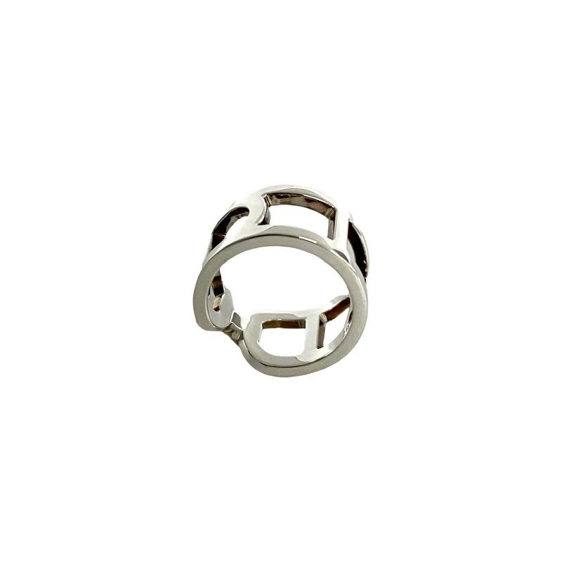 Hermes Everchaine Dancre Silver 925 Ring No 8 Accessory Jewelry Womens 402-3
