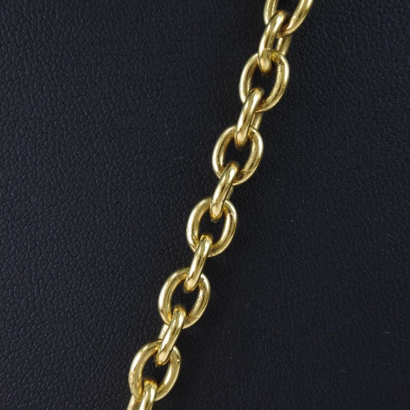Chanel Coco Mark Matelasse Vintage Gold Plated Gold 3859 Ladies 65.5g Necklace
