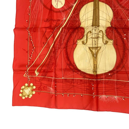 Hermes Scarf Silk Carre 90 Music Of The Spheres La Musique Des Spheres Red