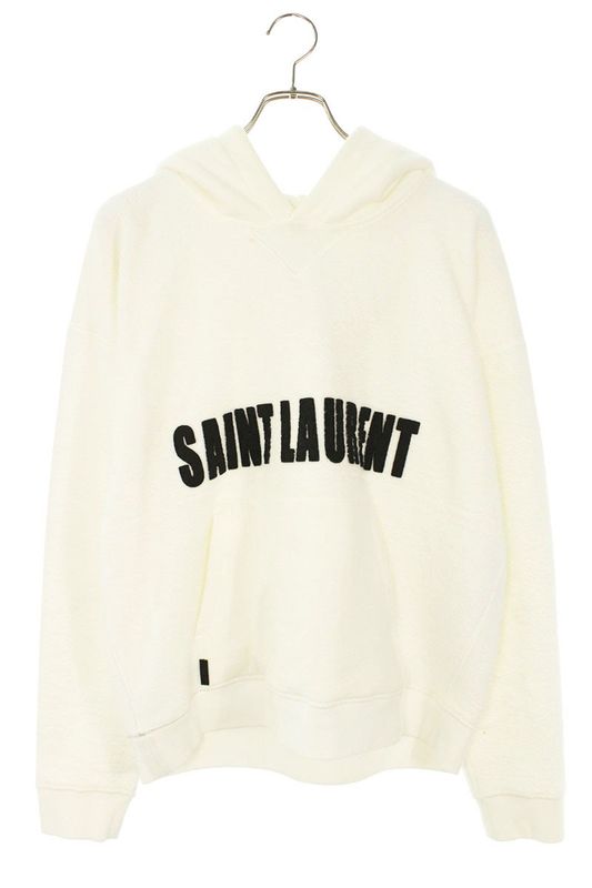 Saint Laurent Paris 23SS 729852 Y37gx Inside Out Logo Pullover Hoodie Men's XS