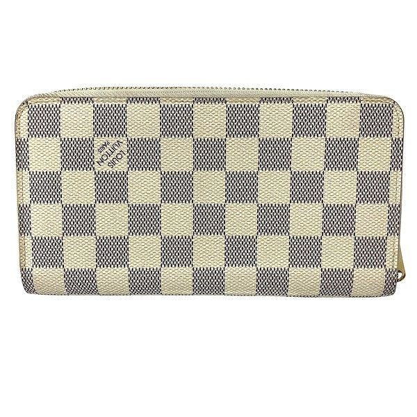 Louis Vuitton Damier Azure Zippy Wallet N40507 Round Zipper Long Wallet Women