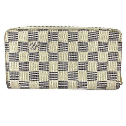 Louis Vuitton Damier Azure Zippy Wallet N40507 Round Zipper Long Wallet Women