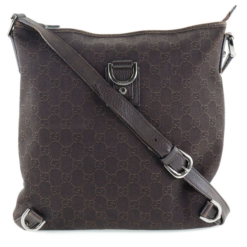 Gucci Abby 268642 GG Canvas Brown Women Shoulder Bag
