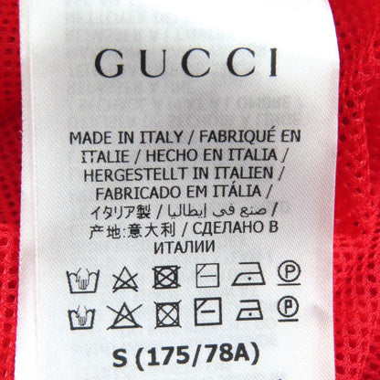 Gucci 21AW 659460 Logo Patch Webline Track Pants Red S Genuine