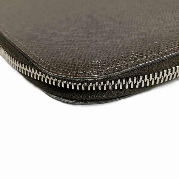 Louis Vuitton Taiga Organizer Athol M30658 Round Zipper Long Wallet Travel Case