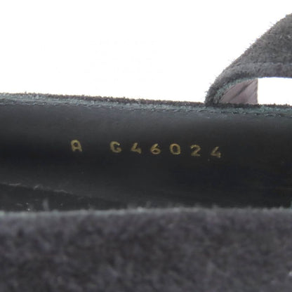 CHANEL 24K G46024 Coco Mark Mary Jane Patent Leather Use Ankle Strap Suede