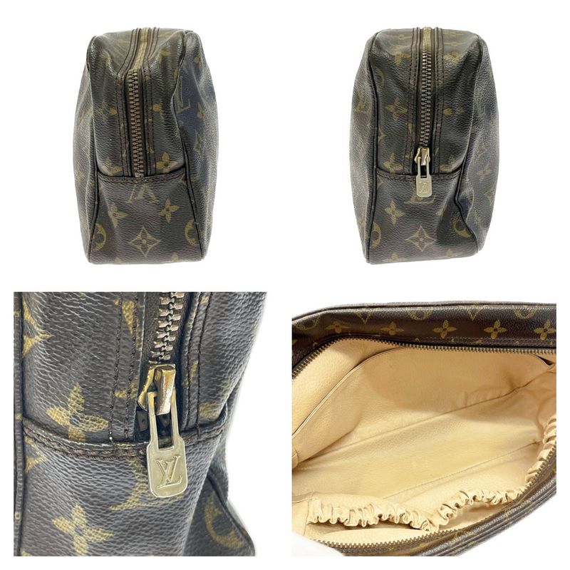 Louis Vuitton M47522 Monogram PVC Trousse Toilette 28 Brown 317550 Second Bag