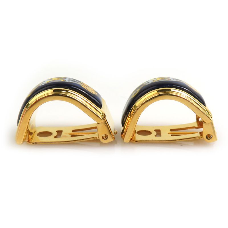 Hermes Earring Cloisonne Ware