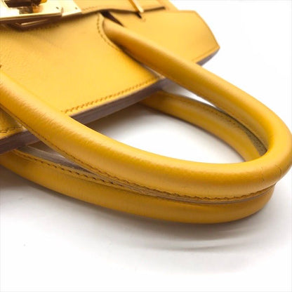 Hermes Birkin 30 Courchevel Hand Bag Yellow