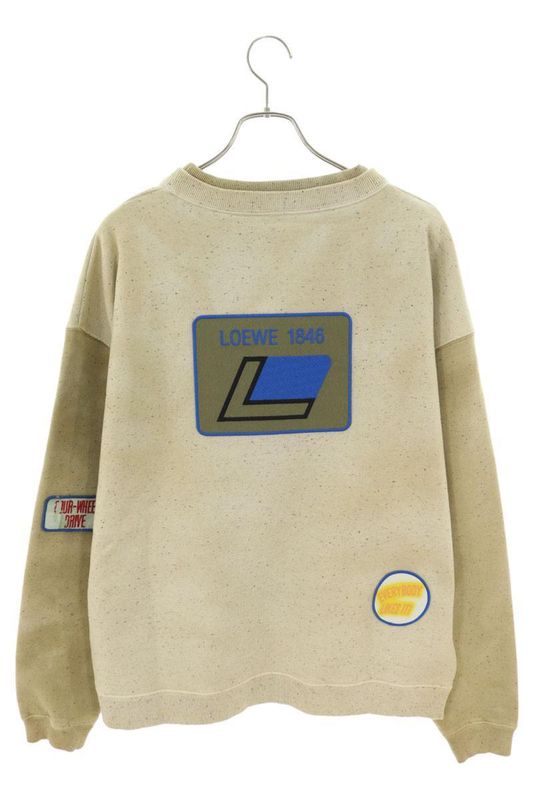 Loewe 24AW H526y24x39 2870 Logo Patch Artwork Print Sweatshirt Men's L