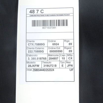 Gucci 252024 None Fabric 100% Wool Single Blazer Tailored Jacket Navy 48 Made