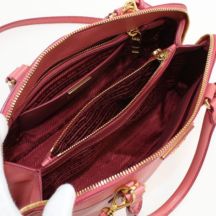 Prada 2WAY Handbag Saffiano Leather Bl0837 Handbag Leather Women