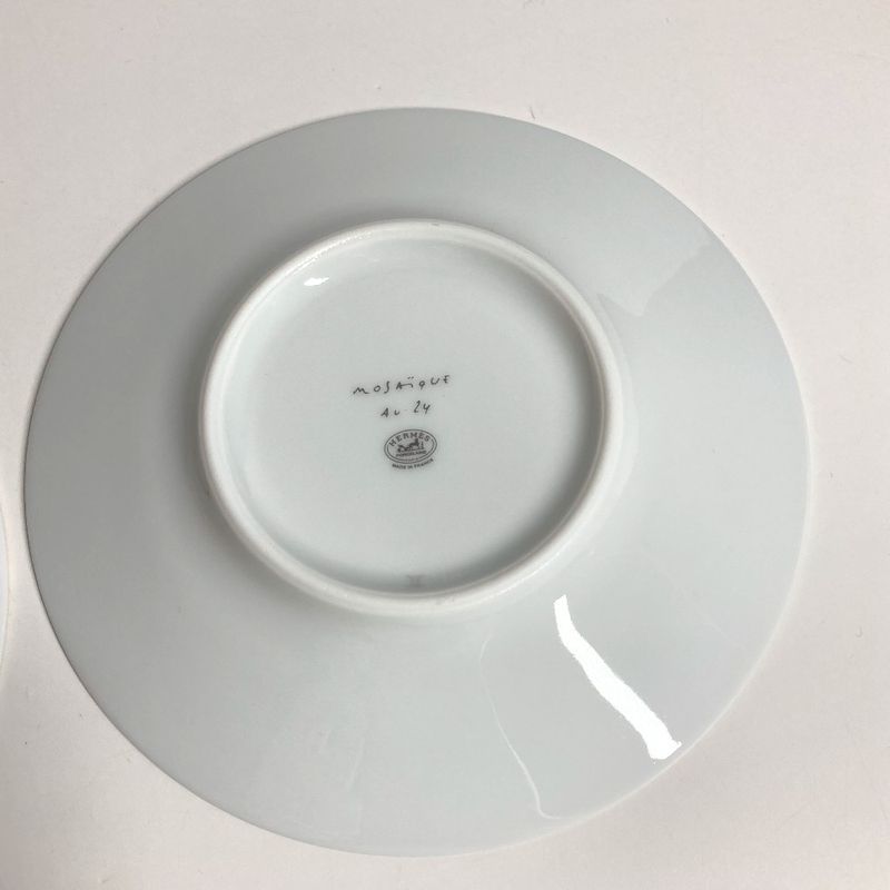 Hermes Mug Teacup And Saucer Mosaic 24 Gold Porcelain